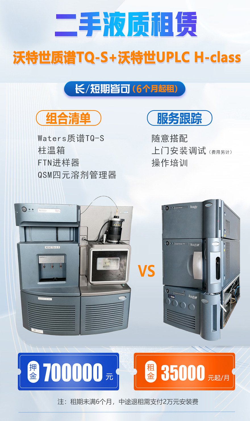 Waters TQ-S质谱+HCLASS液质联用租赁